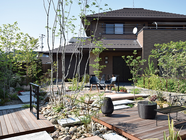 自然と光が繋ぐ庭イメージ